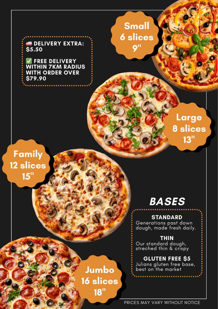 Centrepoint menu page 2